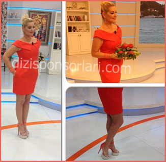 Zahide ile Yetiş Hayata Kırmızı Renkli Elbisesi ve Ayakkabıları...