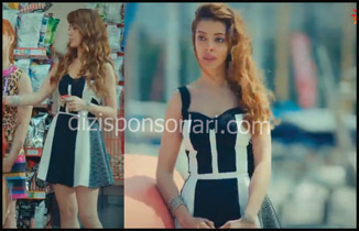 Kaçak Gelinler dizisi 1.Bölüm Şebnem'in Siyah Beyaz Elbisesi...